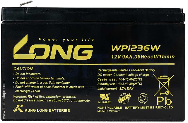 Long  battery 12V9Ah